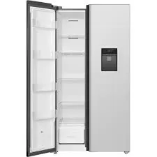Heladera TCL P520SB Side by Side No Frost con dispensador, acabado inox