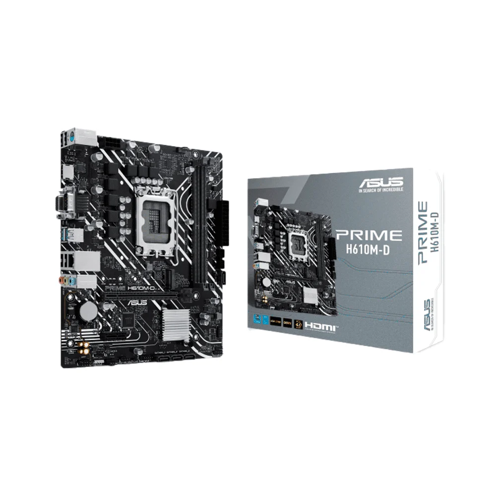 PLACA MADRE ASUS 1700 PRIME H610M-D DDR5 V/S/R/HDMI/M2/COM/USB3.2/MATX