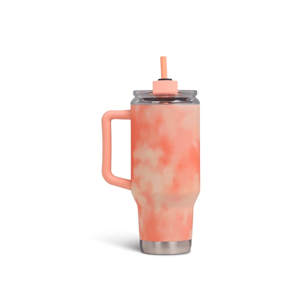 Vaso térmico Igloo 71312 950 ml Ice Dye naranja con pajita - Vista 5