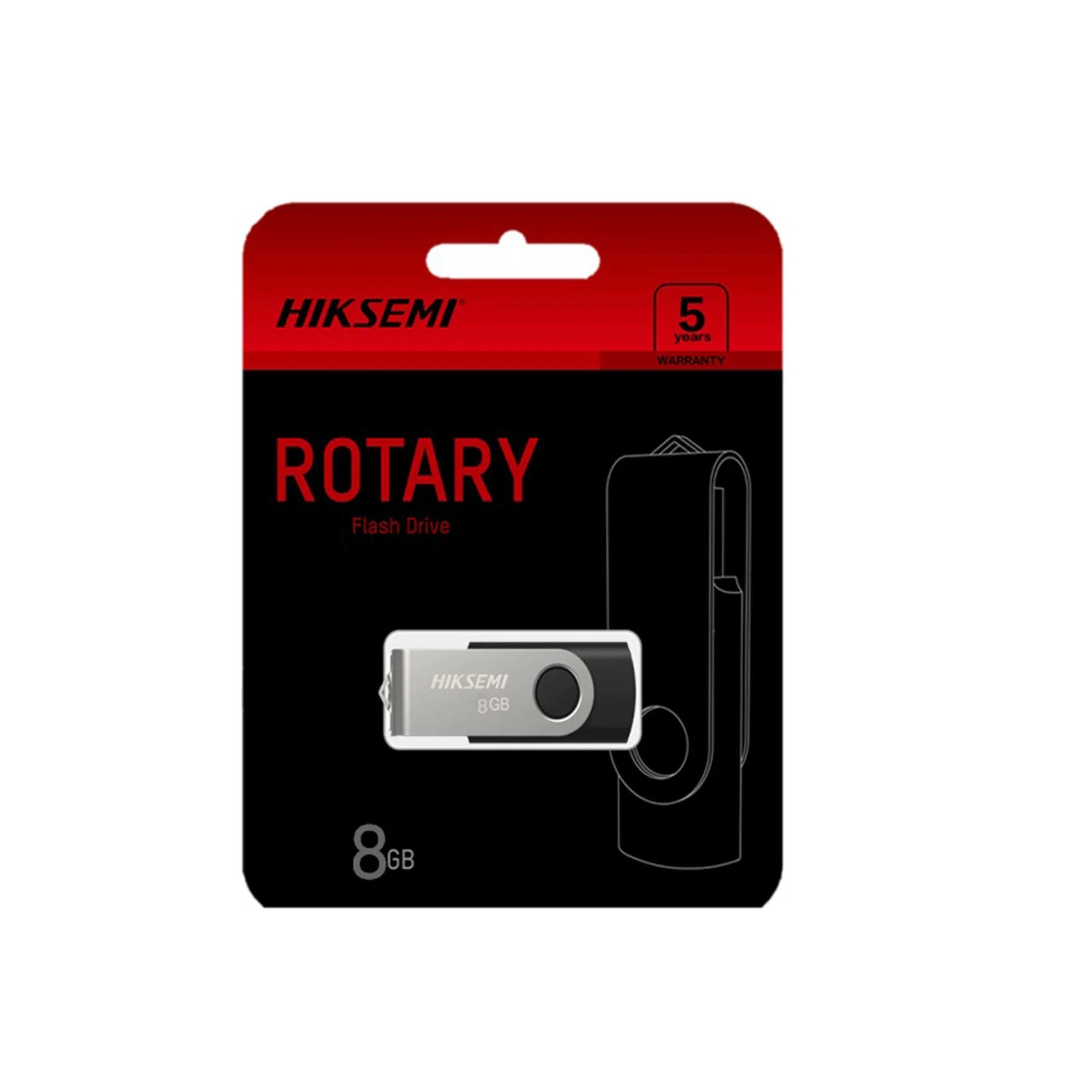 PENDRIVE HIKSEMI 8GB HS-USB-M200S 8G ROTARY USB-A FLASH 2.0