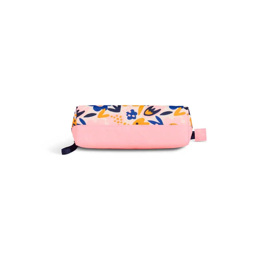 Bolsa térmica Igloo beige para niños, con estampado de flores y hojas en naranja, azul y negro. - Vista 4