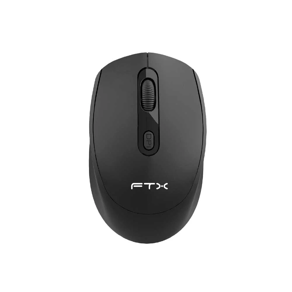 Mouse inalámbrico FTX MW21 FTXMW21 gris y negro, 1600 DPI
