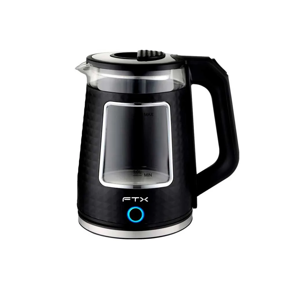 Hervidora eléctrica FTX EK2-150 2 L 2200 W negra