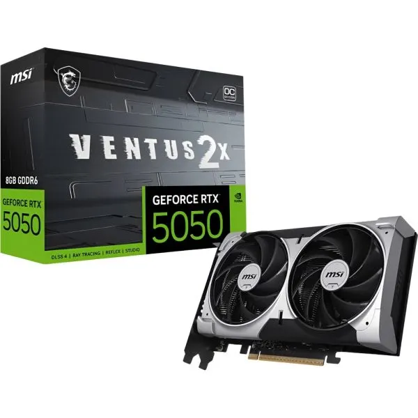 PLACA DE VIDEO MSI RTX 5050 VENTUS 2X 8G OC MSI DDR6 912-V538-020
