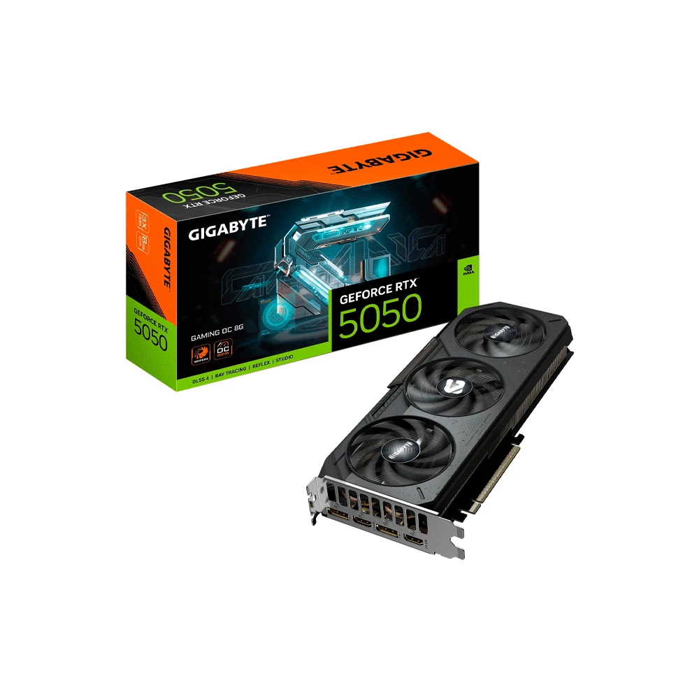 PLACA DE VIDEO GIGABYTE RTX5050 GAMING 8G OC DD6 GV-N5050GAMING OC-8GD