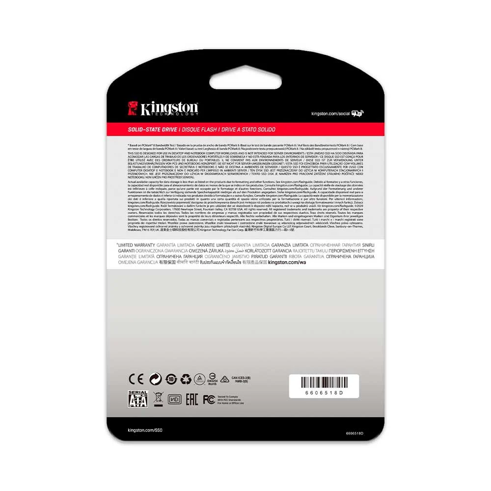 SSD Kingston A400 960 GB SATA 2,5 pulgadas, SA400S37/960G - Vista 3