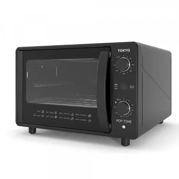 Horno eléctrico Tokyo Pop Time 45 L negro 1700 W, hasta 300 °C