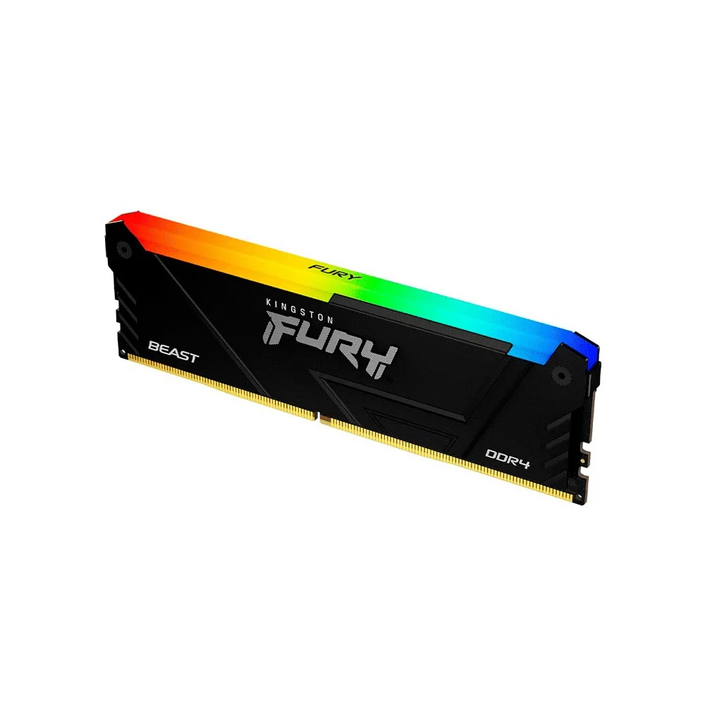 MEMORIA RAM DDR4 16GB 3200 KINGSTON FURY BEAST BK KF432C16BB12A/16 RGB XMP - Vista 2