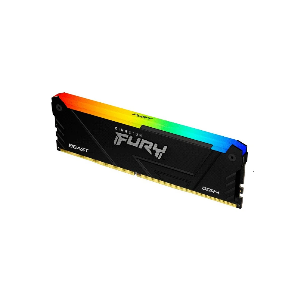 MEMORIA RAM DDR4 16GB 3600 KINGSTON FURY BEAST BK KF436C18BB2A/16 RGB XMP - Vista 2