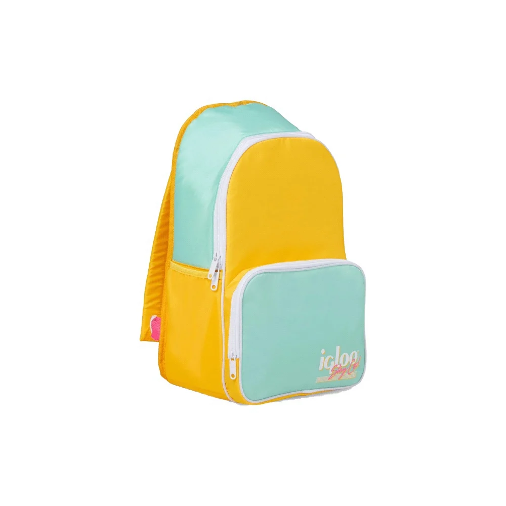 MOCHILA TERMICA IGLOO 24 LATAS RETRO BACKPACK AMARILLO/VERDE 60967 - Vista 2