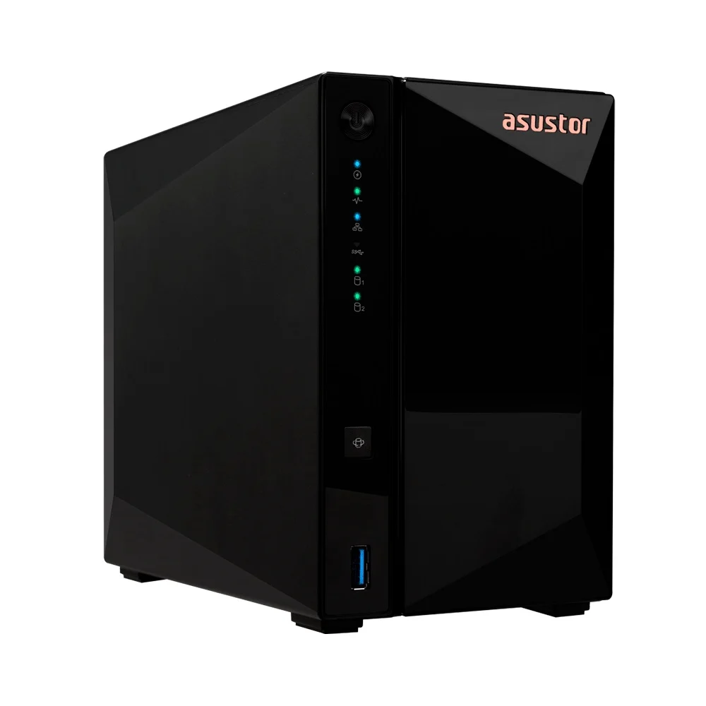 ALMACENAMIENTO NAS ASUSTOR AS3302T V2 QC 1.7/2BAY/2G/1-GBLAN/3 USB3.2 - Vista 2