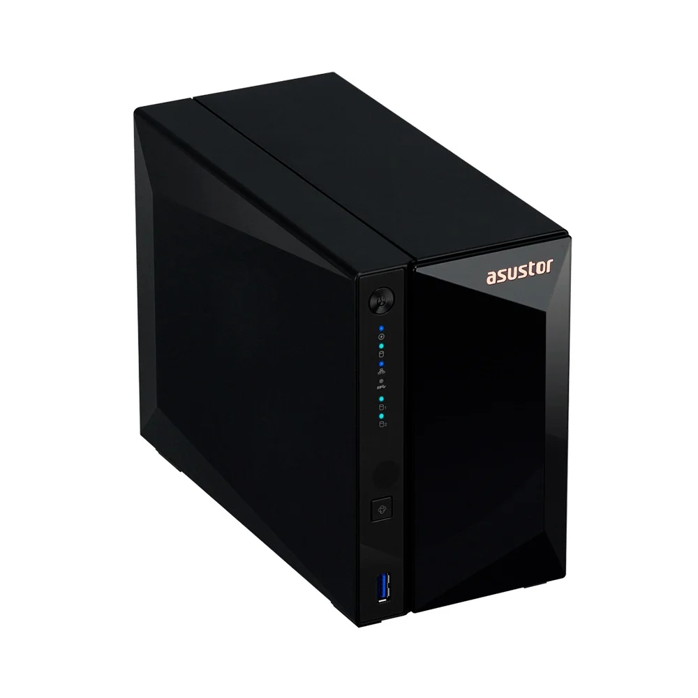 ALMACENAMIENTO NAS ASUSTOR AS3302T V2 QC 1.7/2BAY/2G/1-GBLAN/3 USB3.2 - Vista 3