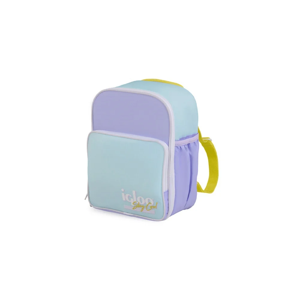 MOCHILA TERMICA IGLOO 12 LATAS RETRO LILA/AMARILLO 63074 - Vista 3