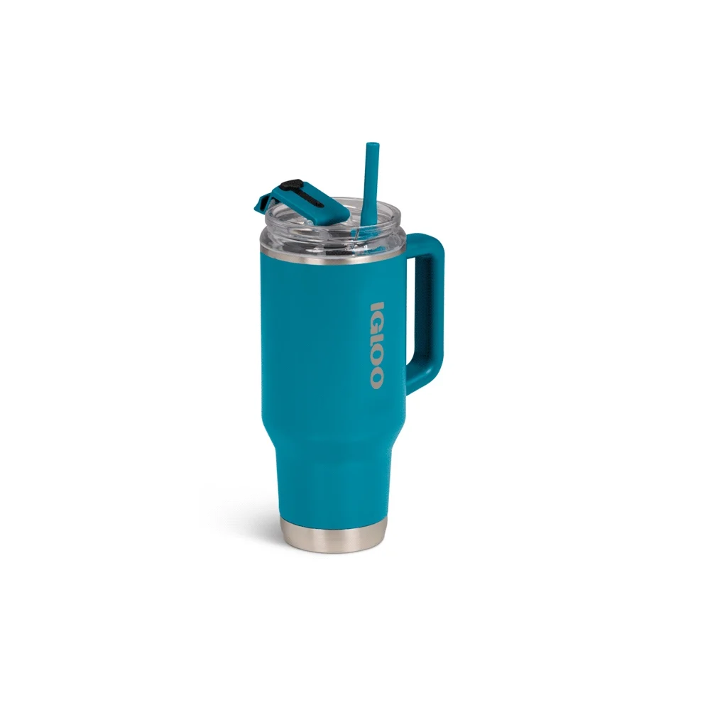 VASO TERMICO IGLOO 950ML  AZUL MODERNO  C/PAJITA 71223 - Vista 2