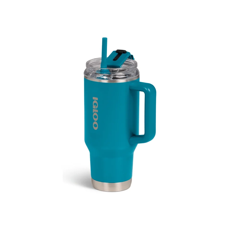 VASO TERMICO IGLOO 950ML  AZUL MODERNO  C/PAJITA 71223 - Vista 3