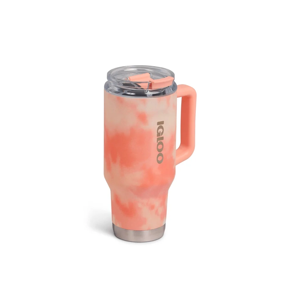VASO TERMICO IGLOO 950ML ICE DYE NARANJA  C/PAJITA 71312 - Vista 3