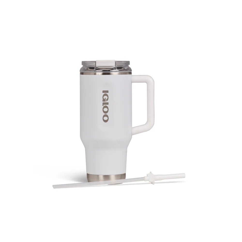 VASO TERMICO IGLOO 950ML  BLANCO C/PAJITA 71221 - Vista 4