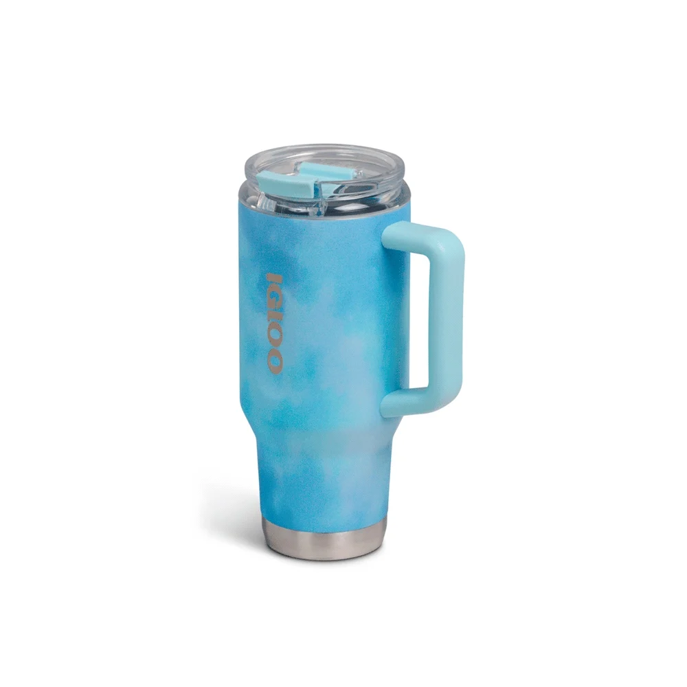 VASO TERMICO IGLOO 950ML ICE DYE AZUL  C/PAJITA 71309 - Vista 2