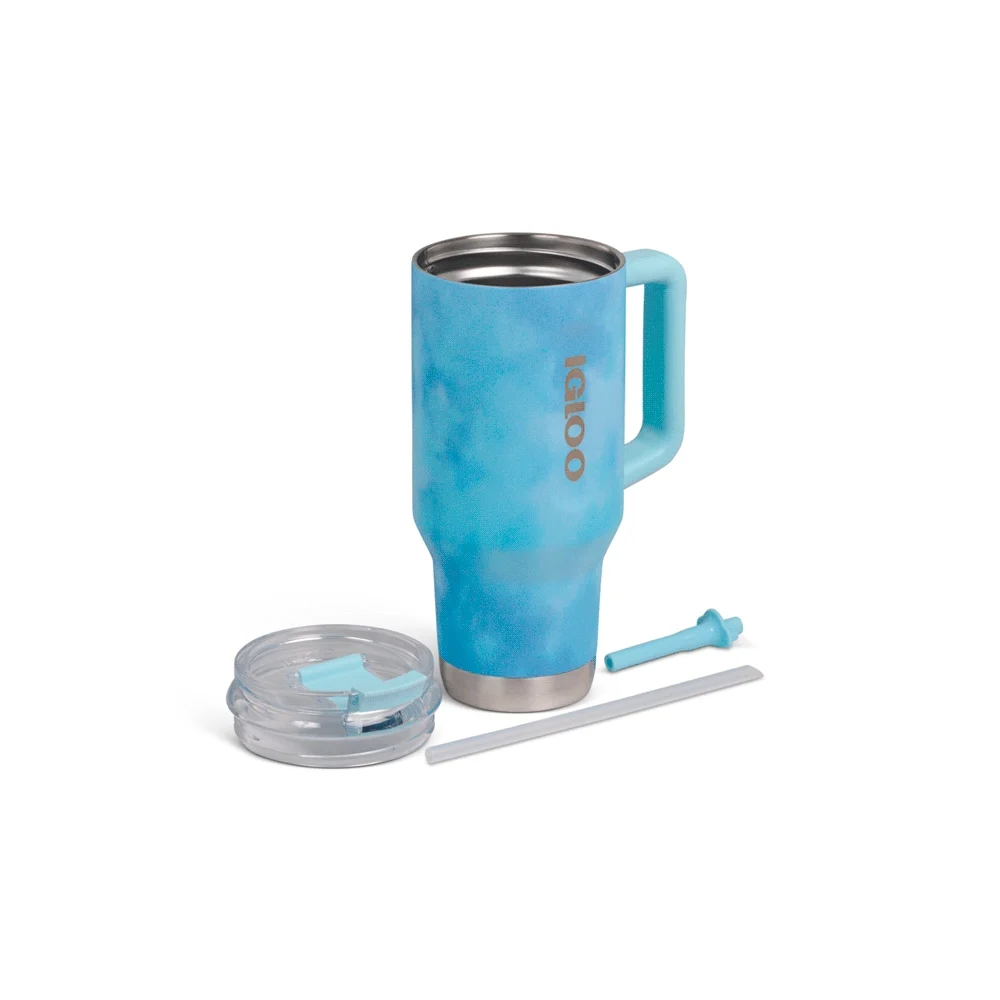 VASO TERMICO IGLOO 950ML ICE DYE AZUL  C/PAJITA 71309 - Vista 4