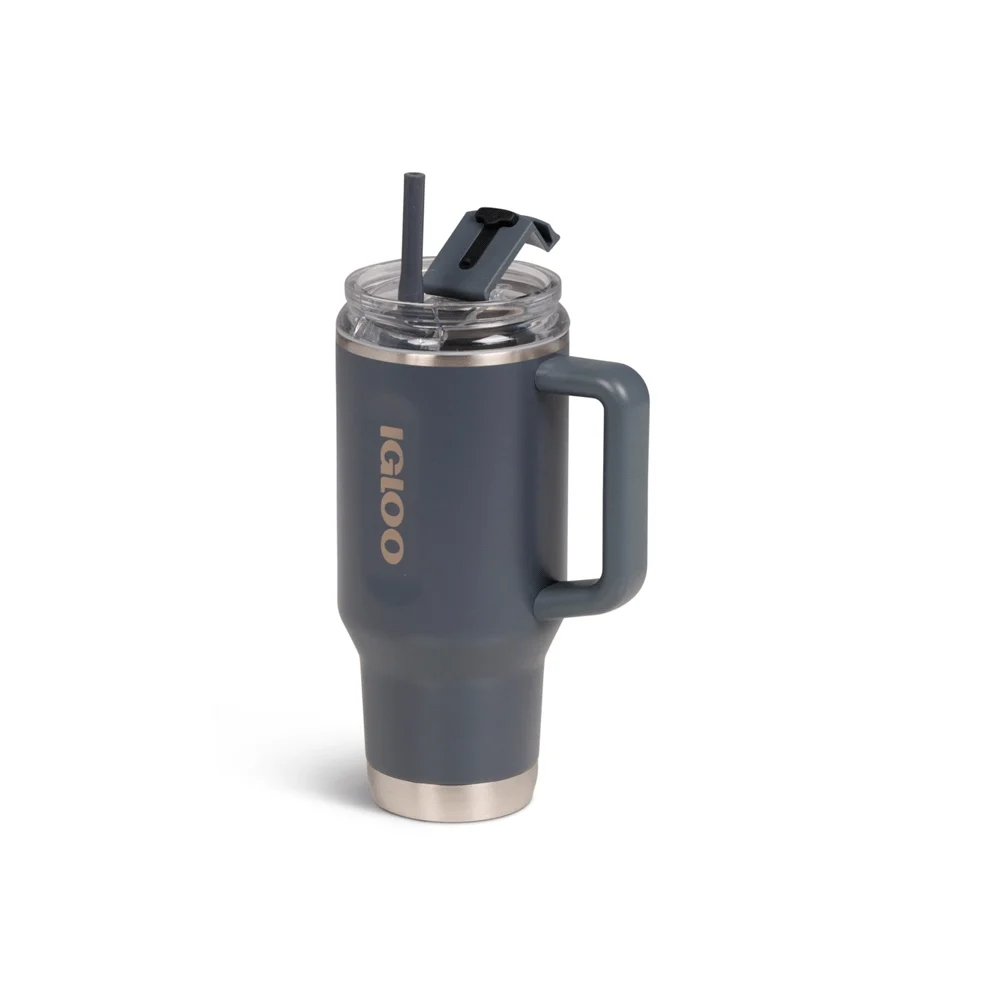 VASO TERMICO IGLOO 950ML  CARBONITE C/PAJITA 71222 - Vista 3
