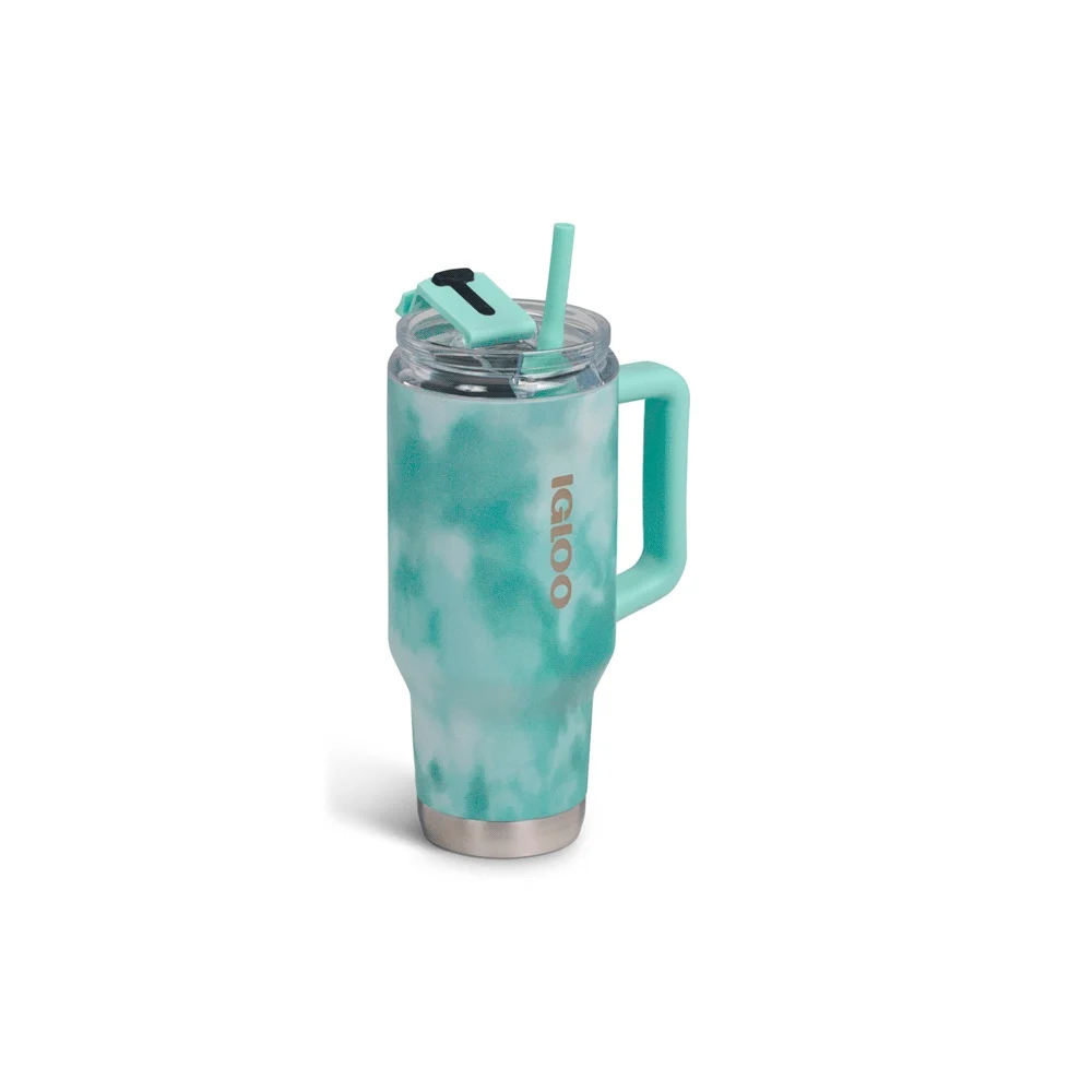 VASO TERMICO IGLOO 950ML ICE DYE VERDE  C/PAJITA 71311 - Vista 2