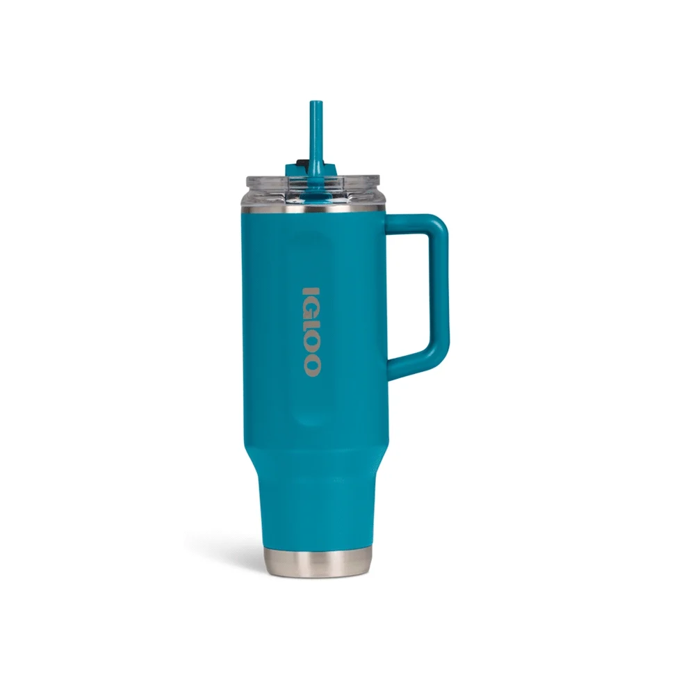 VASO TERMICO IGLOO 1.2 LITROS AZUL MODERNO C/PAJITA 71228