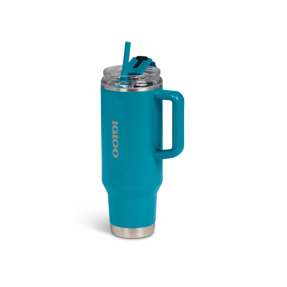 VASO TERMICO IGLOO 1.2 LITROS AZUL MODERNO C/PAJITA 71228 - Vista 3