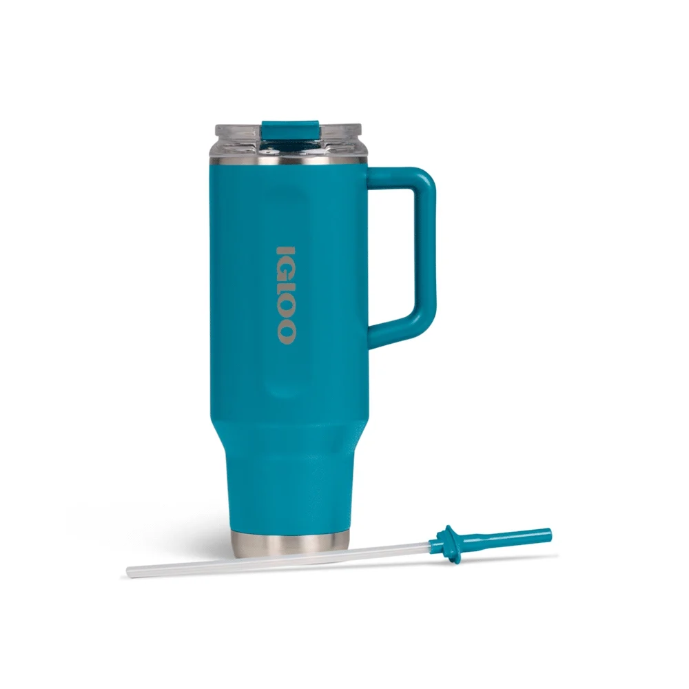 VASO TERMICO IGLOO 1.2 LITROS AZUL MODERNO C/PAJITA 71228 - Vista 4