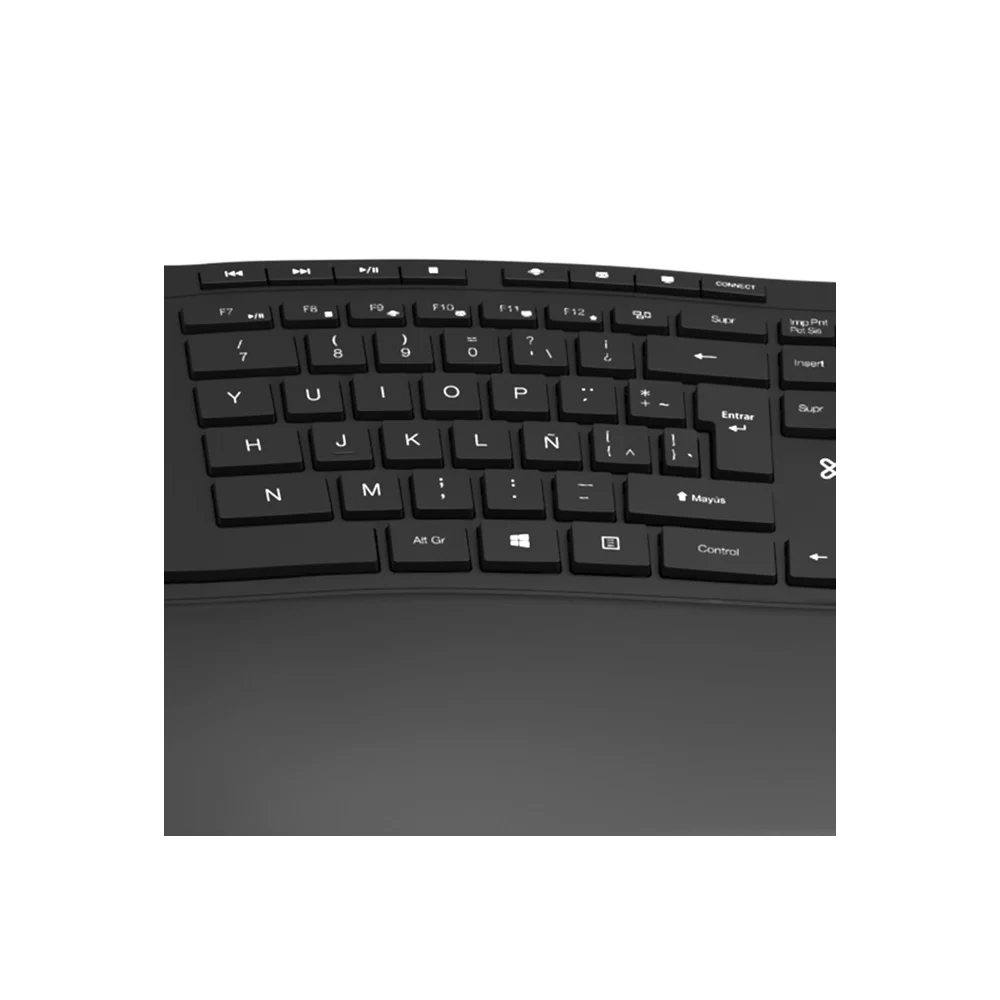 TECLADO WIRELES KLIP KBK-530S TRANSCEND ESP/ NEGRO - Vista 3