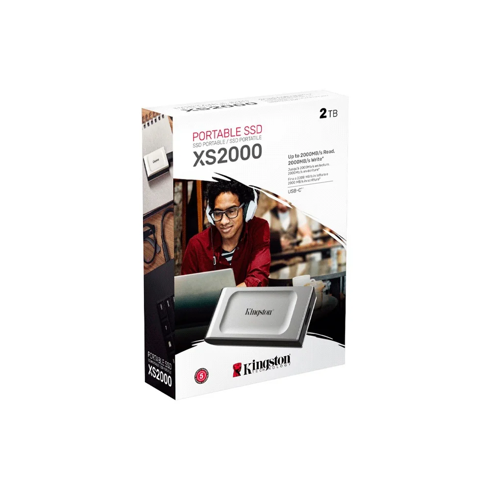 SSD EXTERNO  2TB KINGSTON SXS2000/2000G USB-C 3.2 - Vista 4