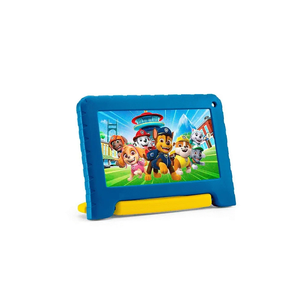 TABLET KID ANDROID MULTILASER NB623 QC/64GB/4G/9"/WIFI/AZUL PAW PATROL - Vista 2