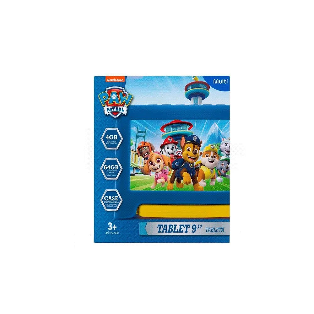 TABLET KID ANDROID MULTILASER NB623 QC/64GB/4G/9"/WIFI/AZUL PAW PATROL - Vista 4