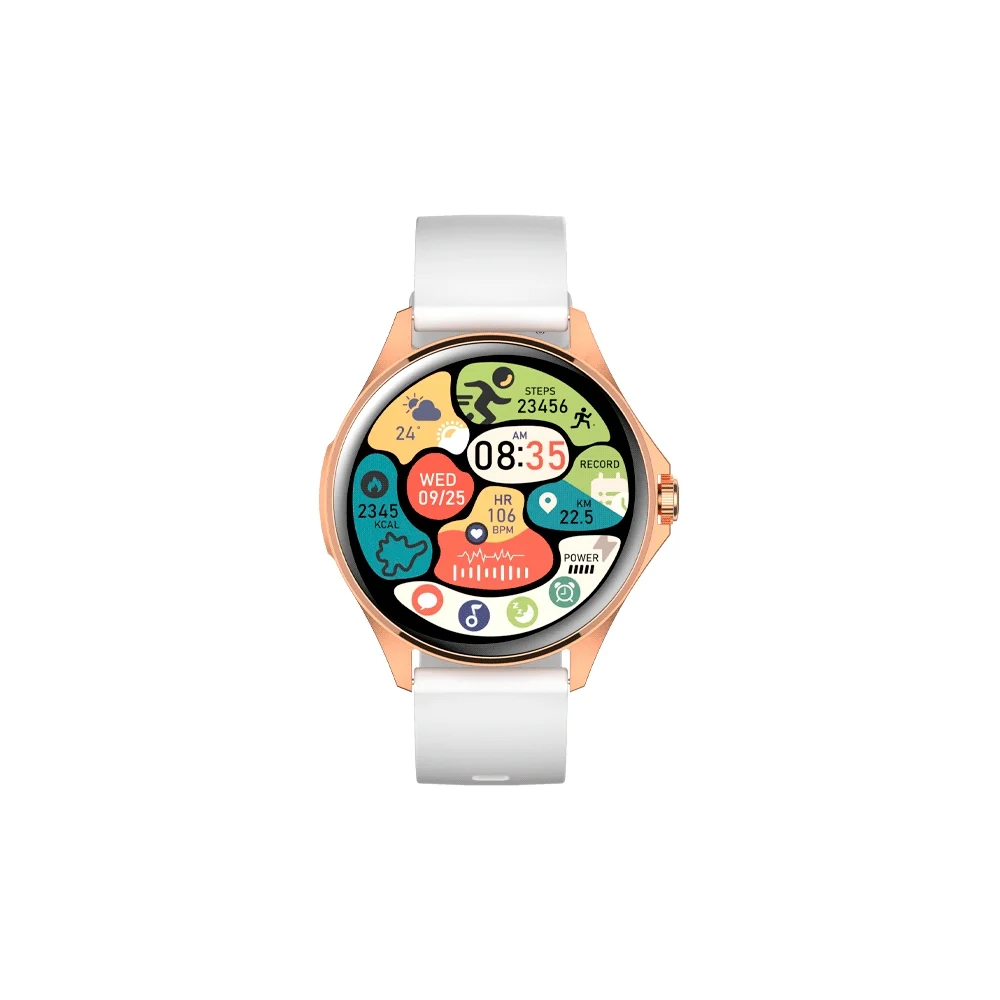 SMARTWATCH FTXAM12-RGW 49MM ROSE GOLD/GRIS ANDROID/IOS/BT/FREC. CARD - Vista 2