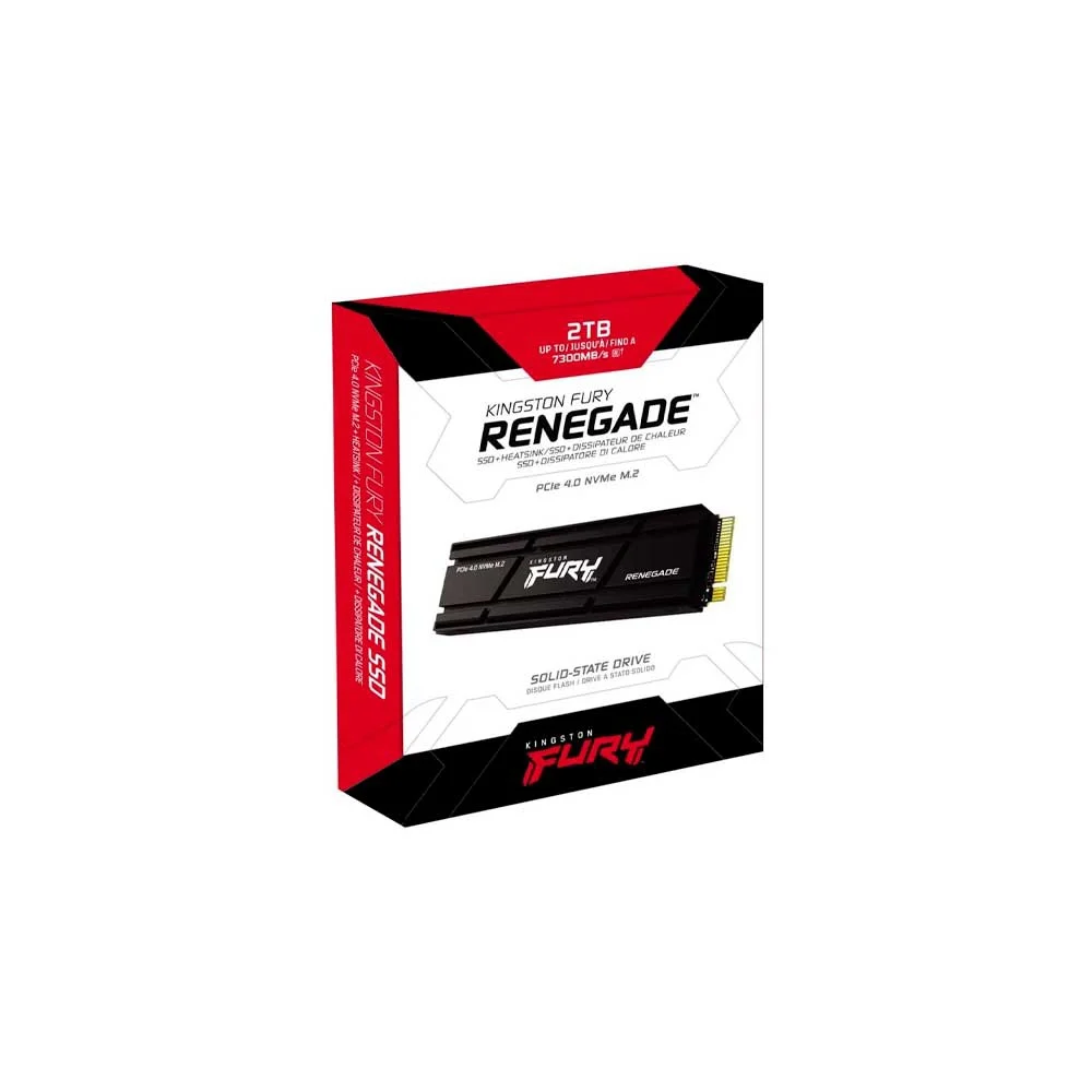 SSD M.2 NVME 2TB KINGSTON FURY RENEGADE C/DISIPADOR TERMICO SFYRD/2000G 7300/7000 PCIE 4.0 - Vista 3