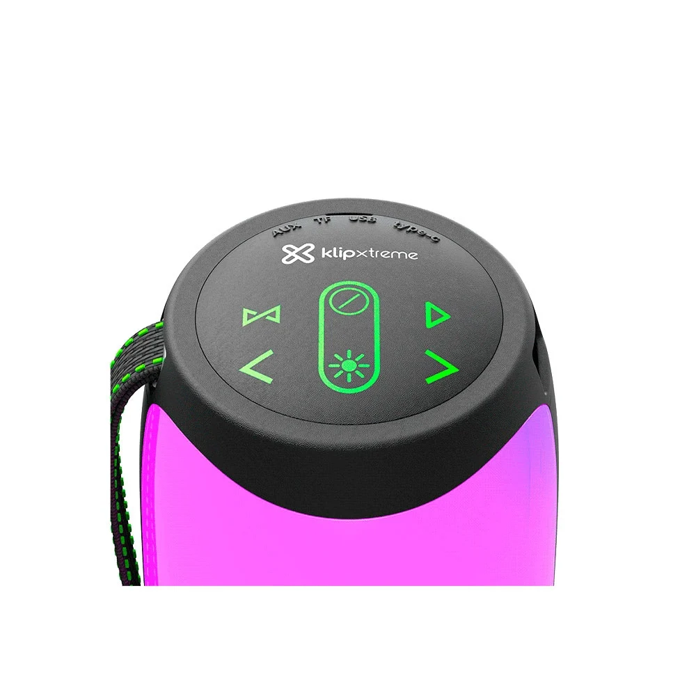 PARLANTE KLIP ZOUNDFIRE PRO 16W KBS-350BK BT/BAT/IPX6/TWS/AUX/LED/NEGRO - Vista 3
