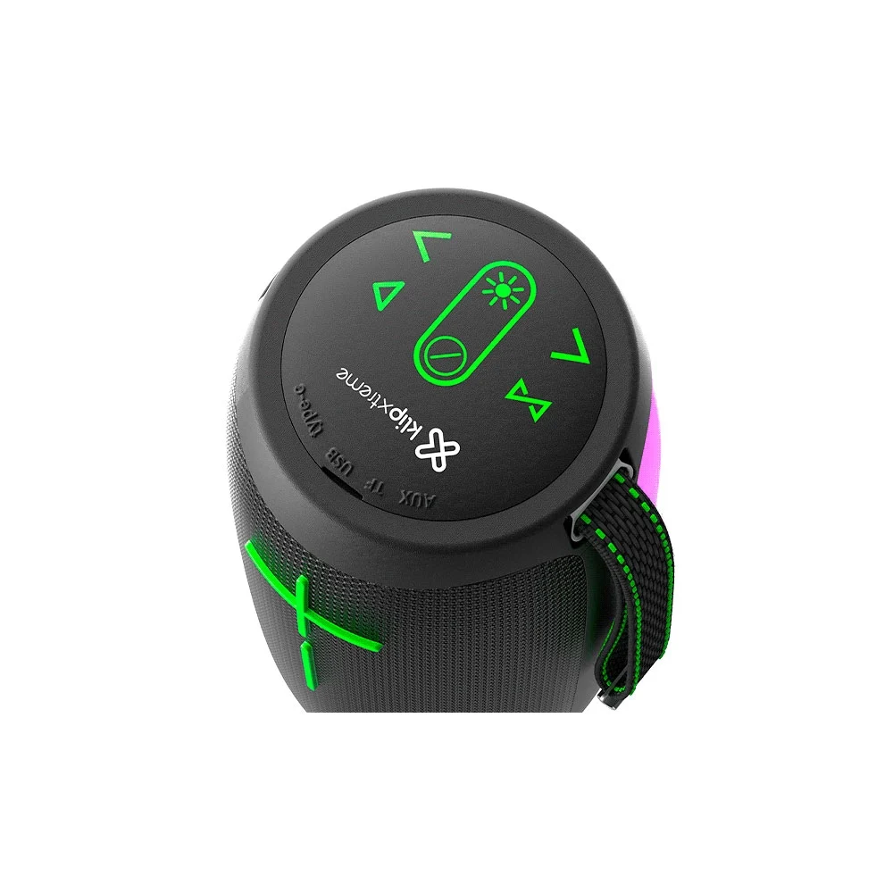 PARLANTE KLIP ZOUNDFIRE PRO 16W KBS-350BK BT/BAT/IPX6/TWS/AUX/LED/NEGRO - Vista 4