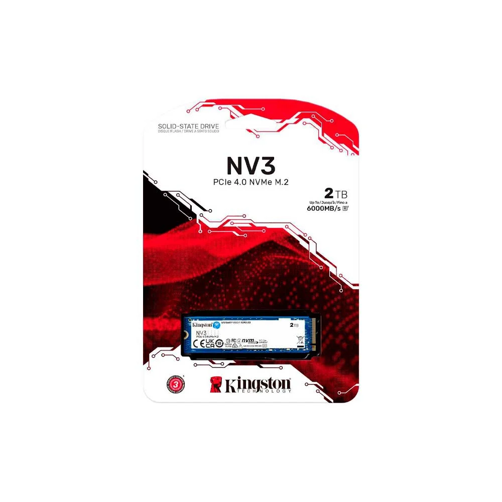 SSD M.2 NVME 2TB KINGSTON SNV3S/2000G 6000/5000MB/S PCIE 4.0 - Vista 3