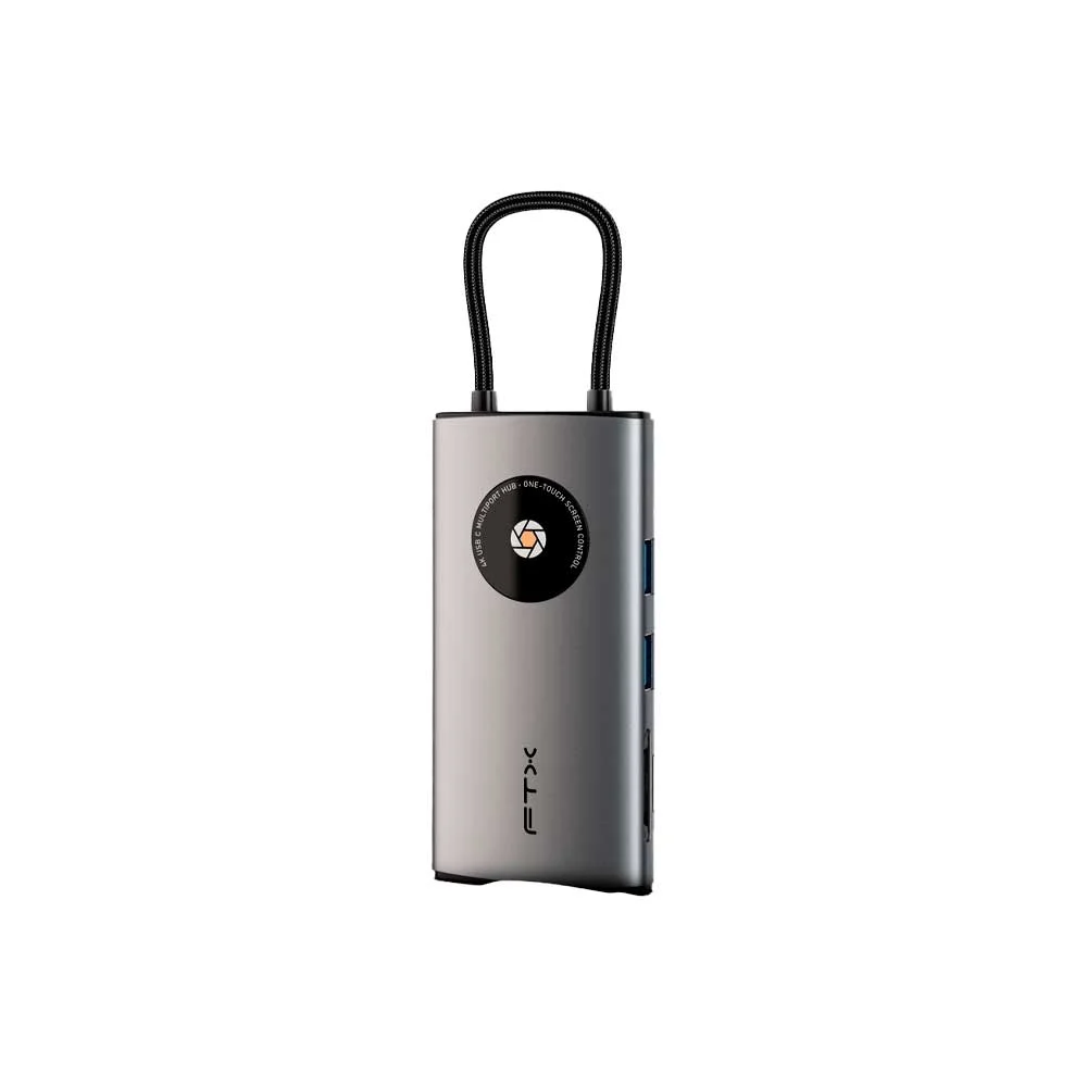 HUB 8 EN 1 USB-C - HDMI/RJ45/USB-A/USB-C/SD FTX-HUBL3-AG 4K/30HZ/1GBPS/100W/5GBPS - Vista 3