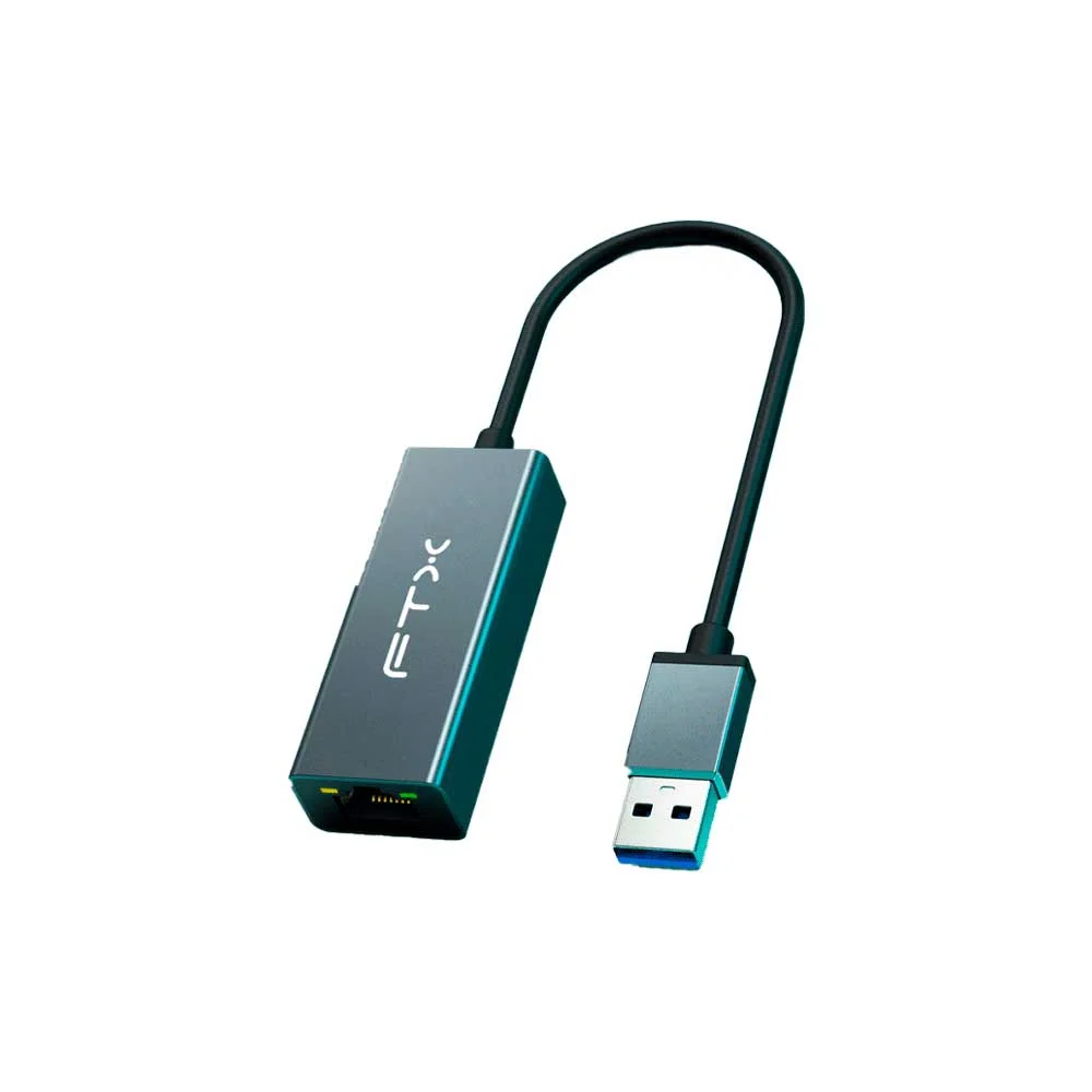 ADAPTADOR USB-A 3.0 - RJ-45 M/H FTX-AML1000-AG 1GBPS/GRIS - Vista 2