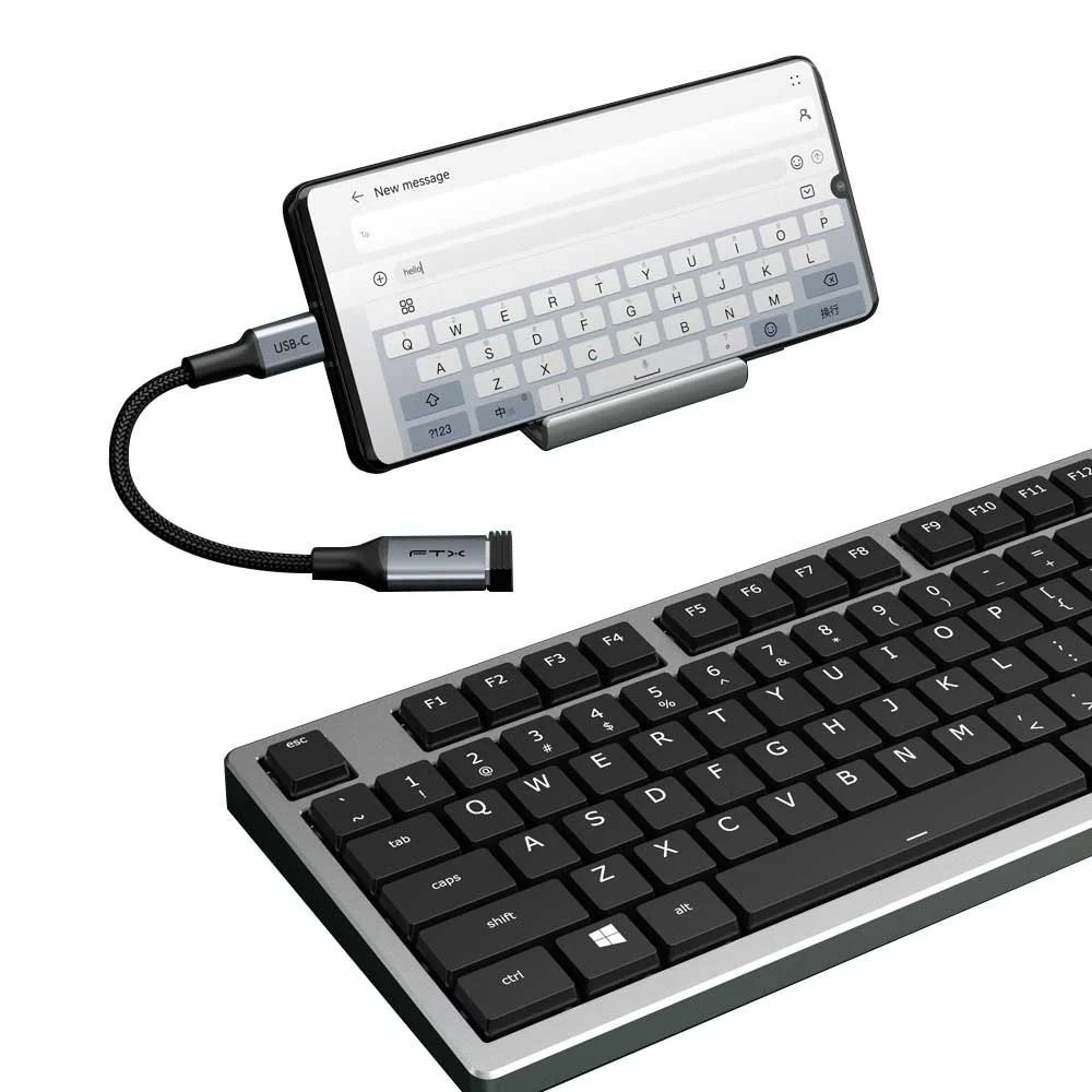 ADAPTADOR USB-C - USB-A 3.0 M/H FTX-CMAF3.0-AG0.15 5GBPS/GRIS - Vista 2