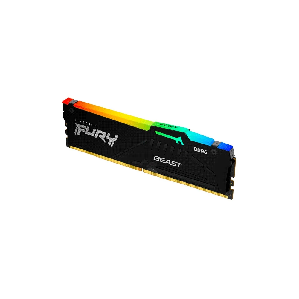 MEMORIA RAM DDR5  8G 6000 KINGSTON FURY BEAST BK KF560C36BBEA-8 RGB XMP - Vista 2