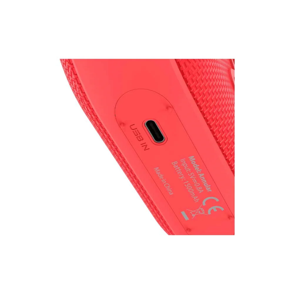 PARLANTE KLIP KBS-030RD 6W GROOVESPLASH BT/BAT/IPX7/TWS/MIC/ROJO - Vista 4