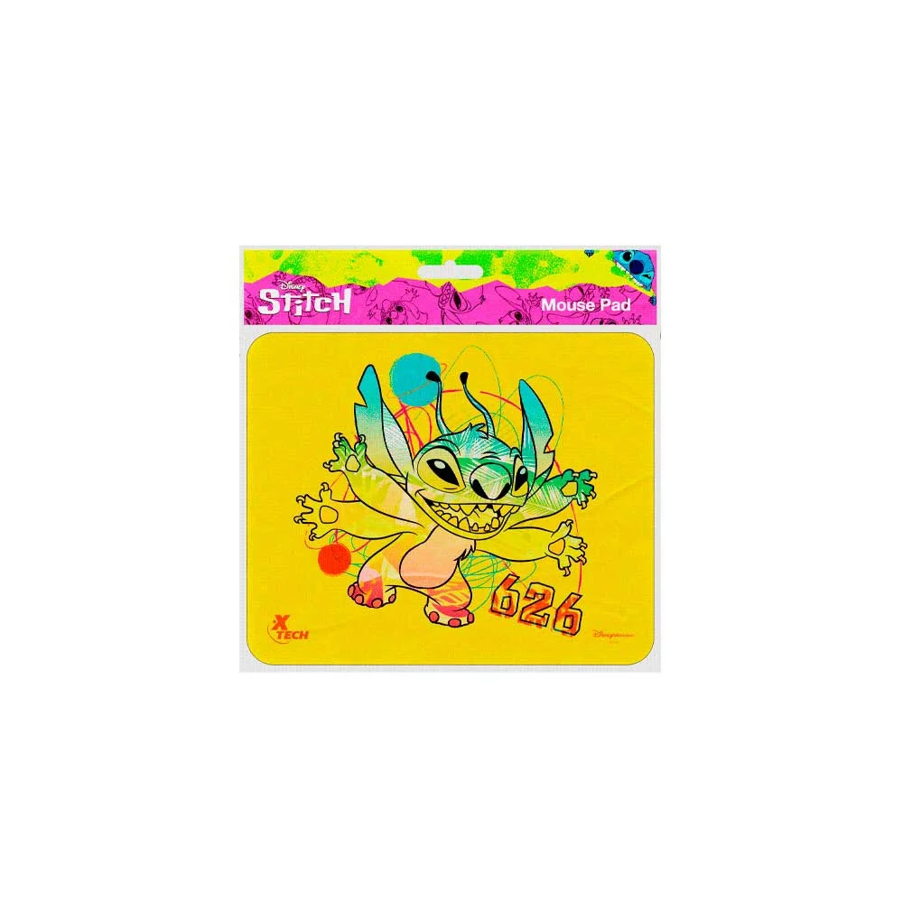 MOUSE PAD XTECH XTA-D100ST-YL 22X18X0.2CM STITCH AMARILLO - Vista 4