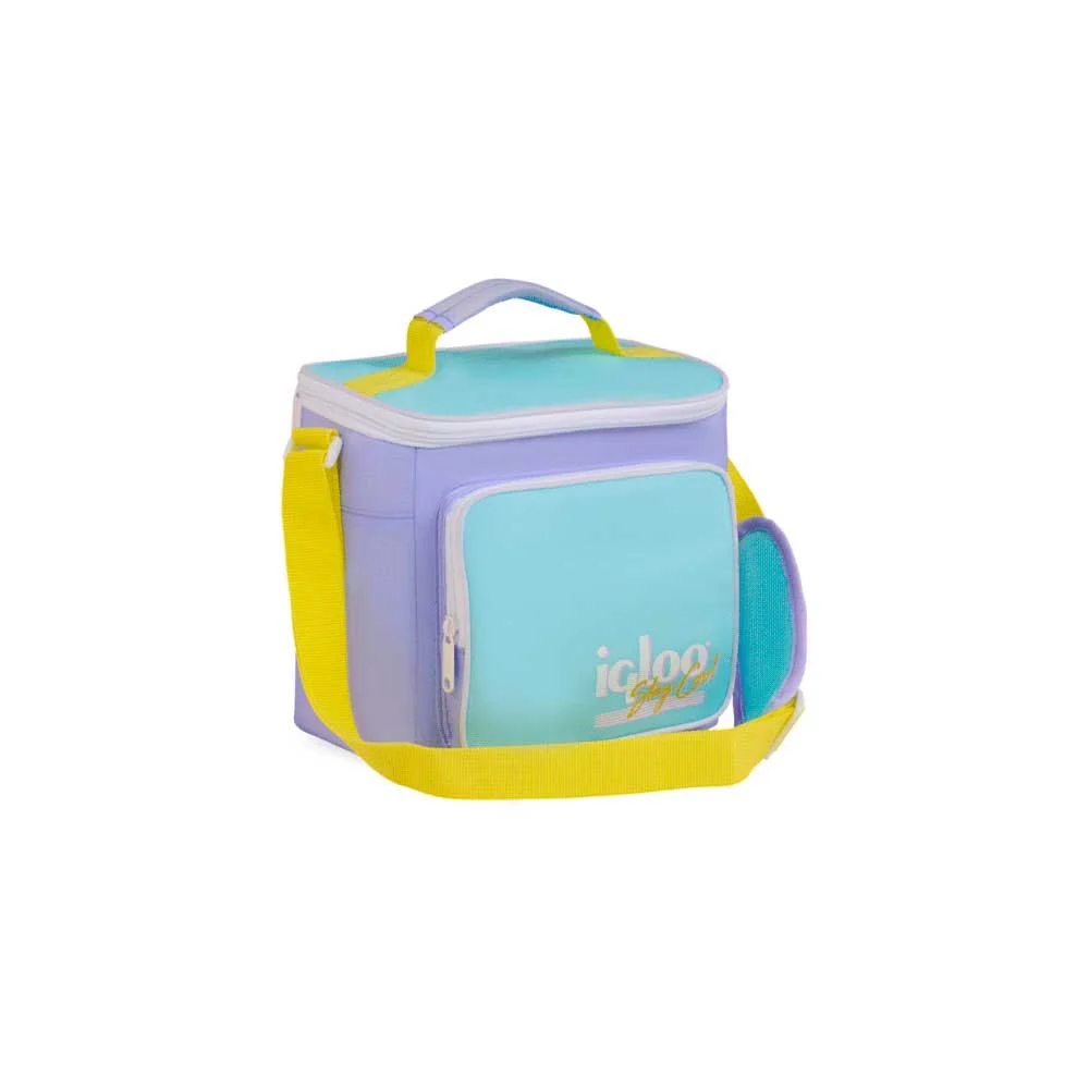 BOLSA TERMICA IGLOO 9 LATAS VERTICAL LUNCH RETRO LILA 63082 - Vista 2