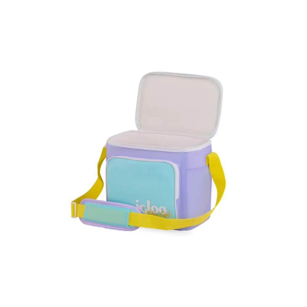 BOLSA TERMICA IGLOO 9 LATAS VERTICAL LUNCH RETRO LILA 63082 - Vista 3