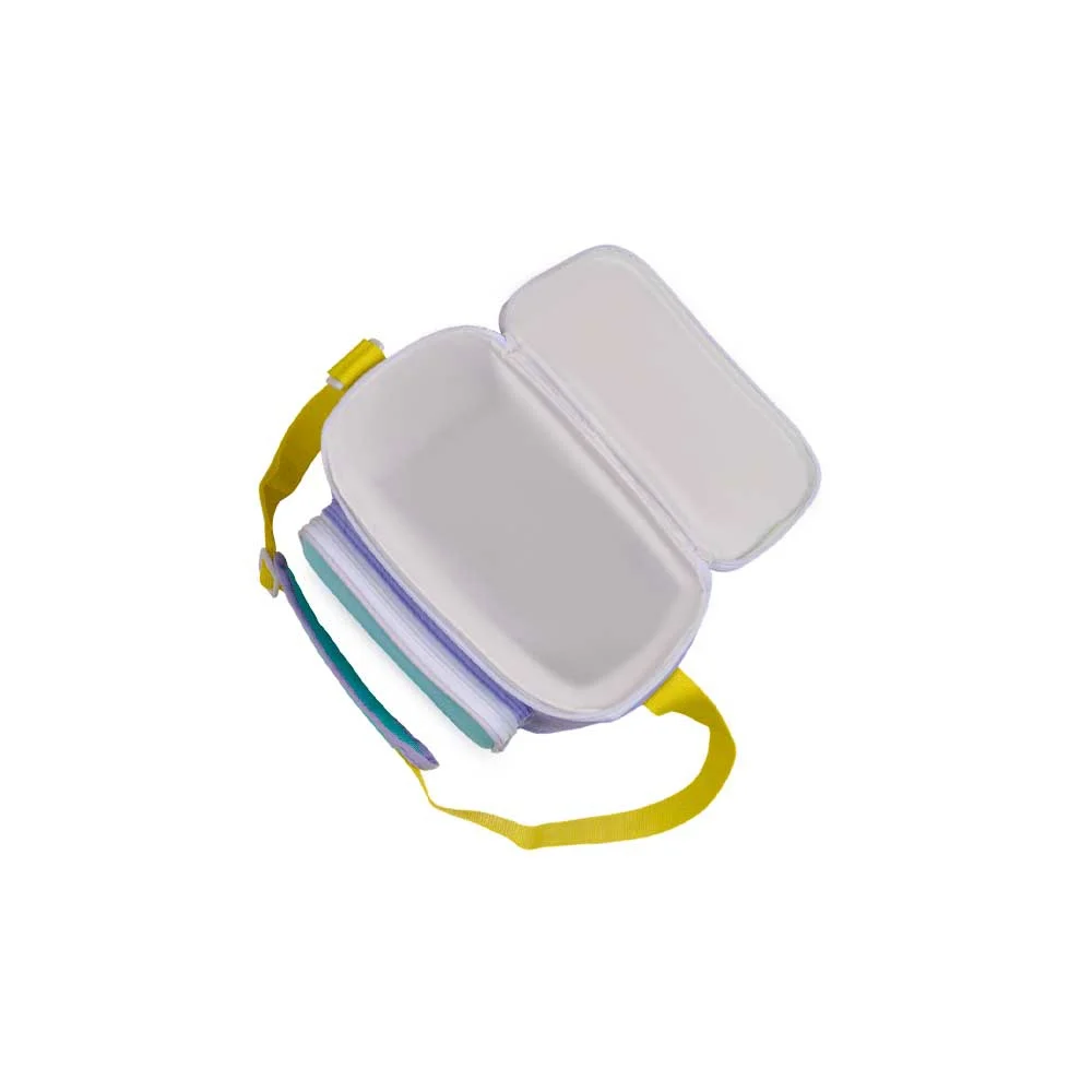 BOLSA TERMICA IGLOO 9 LATAS VERTICAL LUNCH RETRO LILA 63082 - Vista 4