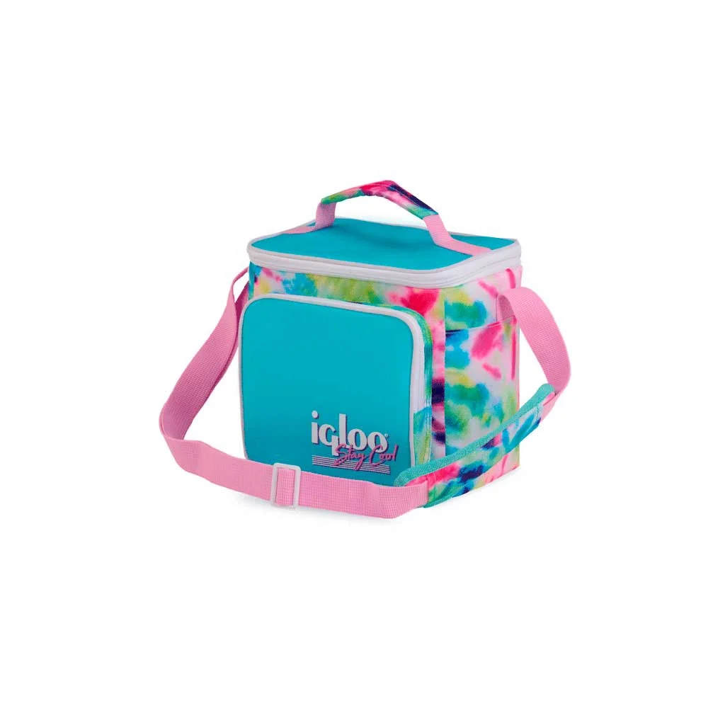 BOLSA TERMICA IGLOO 9 LATAS VERTICAL LUNCH RETRO CELESTE 63085 - Vista 2