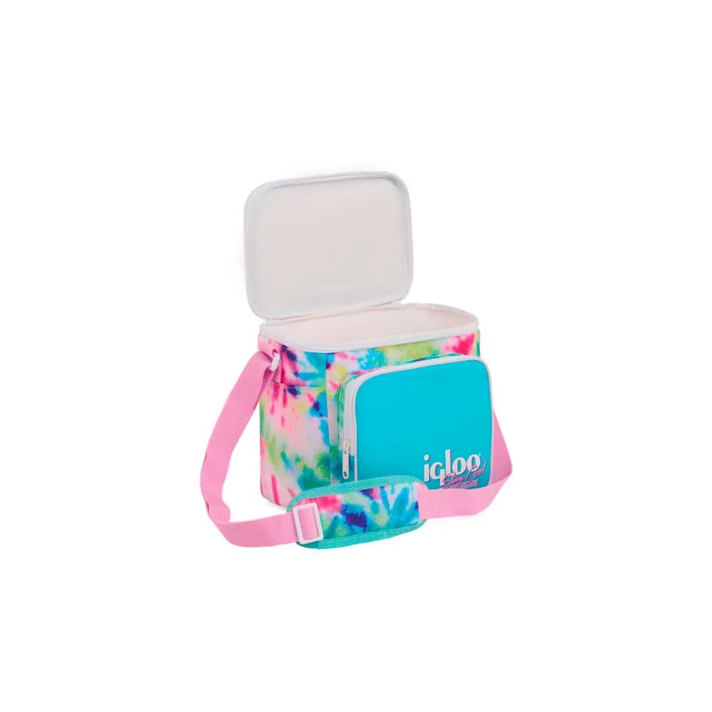 BOLSA TERMICA IGLOO 9 LATAS VERTICAL LUNCH RETRO CELESTE 63085 - Vista 3