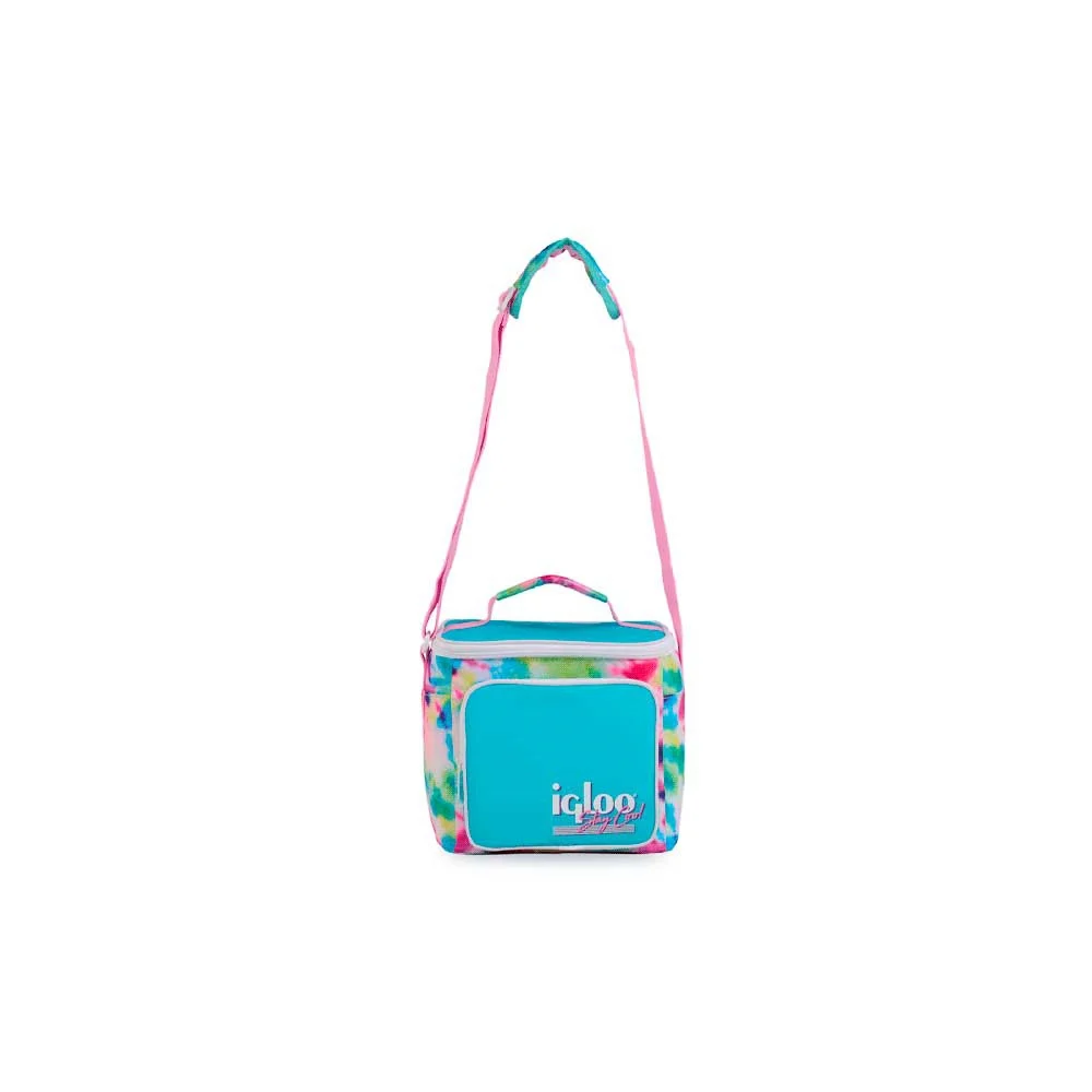 BOLSA TERMICA IGLOO 9 LATAS VERTICAL LUNCH RETRO CELESTE 63085 - Vista 5