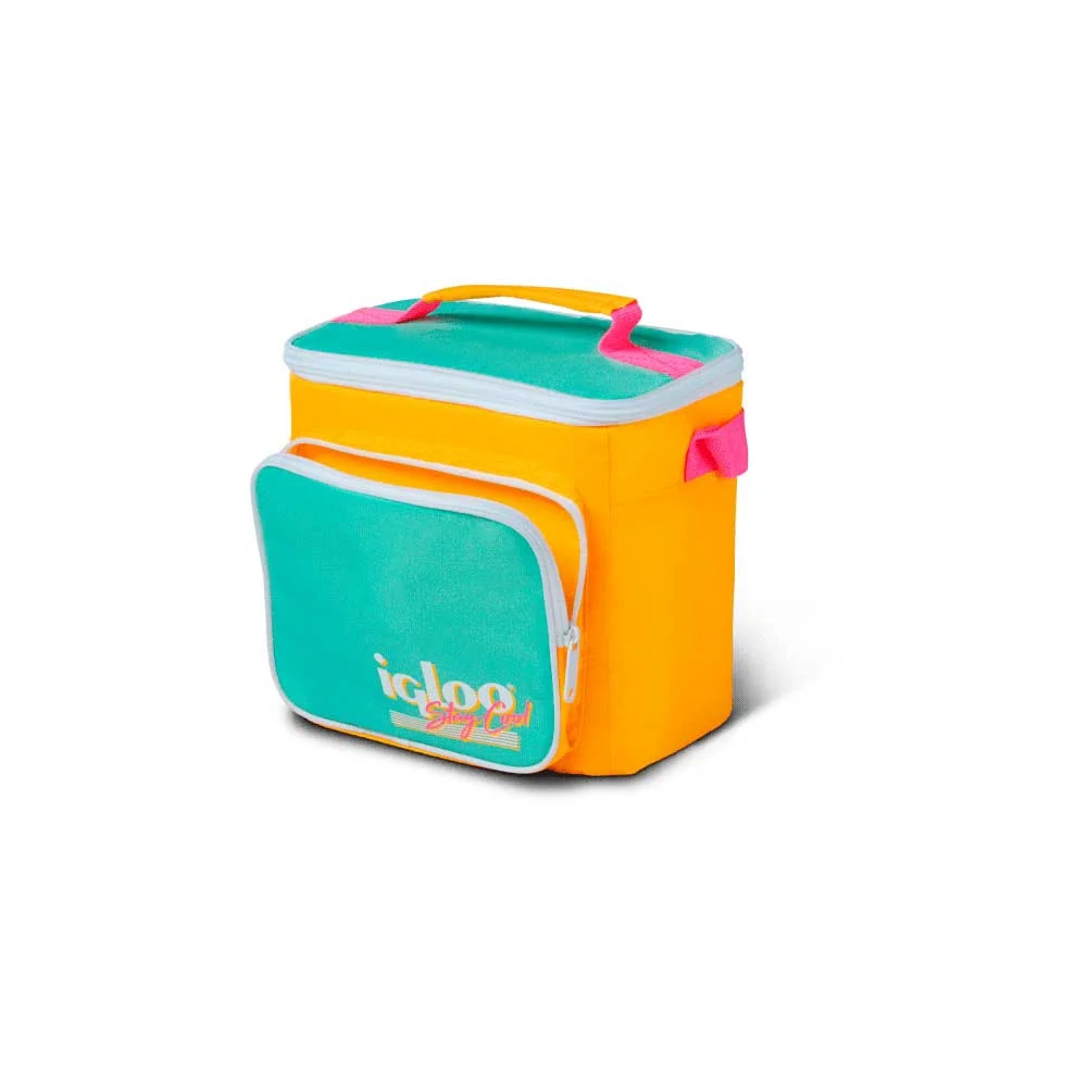 BOLSA TERMICA IGLOO 9 LATAS VERTICAL LUNCH RETRO AMARILLO 66061 - Vista 3